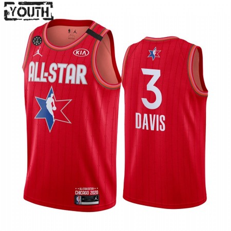 Barn Los Angeles Lakers Tröja Anthony Davis 3 2020 All-Star Jordan Brand Röd Swingman